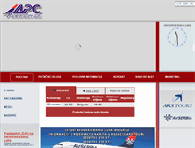 Tablet Screenshot of banjaluka-airport.com
